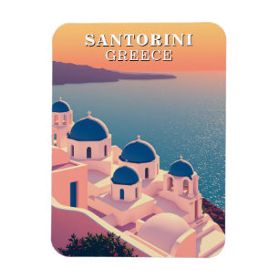 Imán Icónica de Santorini Greece Souvenir
