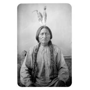Imán Icono Americano Nativo: Líder Lakota Toro Sentado