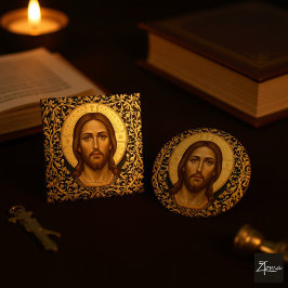 Imán Icono bizantino de Cristo - Jesús