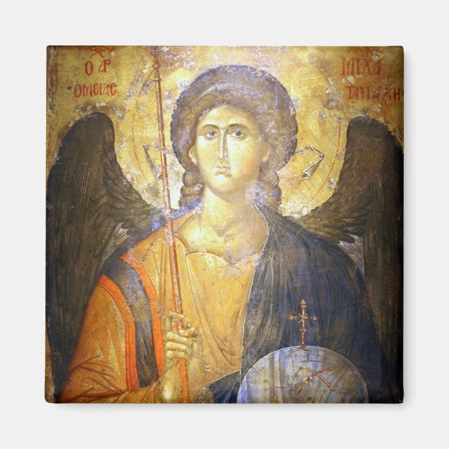 Imán Ícono cristiano ortodoxo de Archangel Gabriel (Frente)
