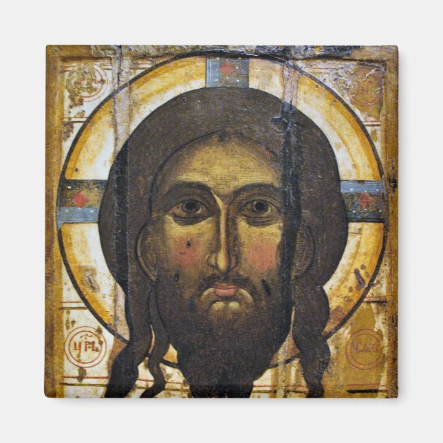Imán Icono cristiano ortodoxo de Jesucristo (Frente)