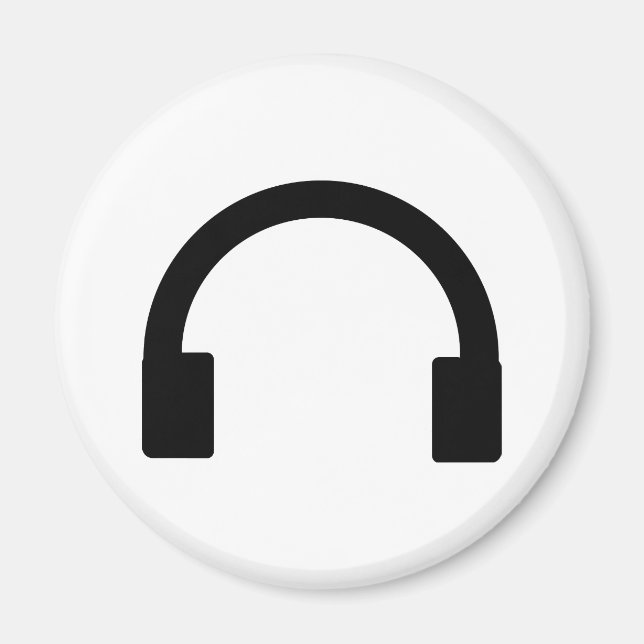 Imán icono de auriculares (Frente)