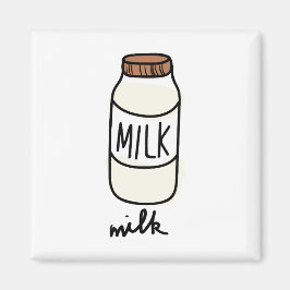 Imán Icono de botella de leche