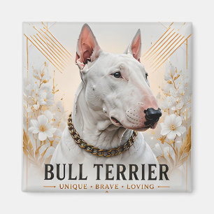Imán Icono de Bull Terrier Intrépido