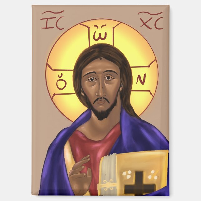 Imán Icono de Cristo (Anverso)