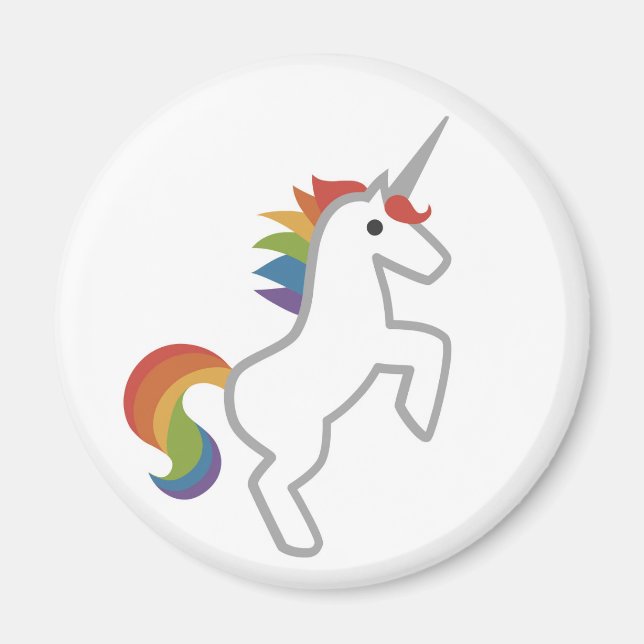 Imán Ícono de Emoji Mínimo Mágico de Ilustración de Iri (Frente)