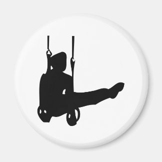 Imán icono de gimnasta negra