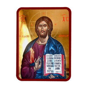 Imán Icono de Jesucristo Pantocrátor