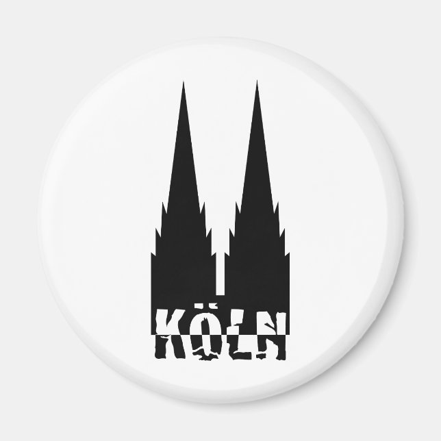 Imán icono de koeln (Frente)