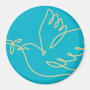 Imán Icono de la paloma de la paz