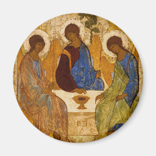 Imán Icono de la Trinidad Santa Rubliov