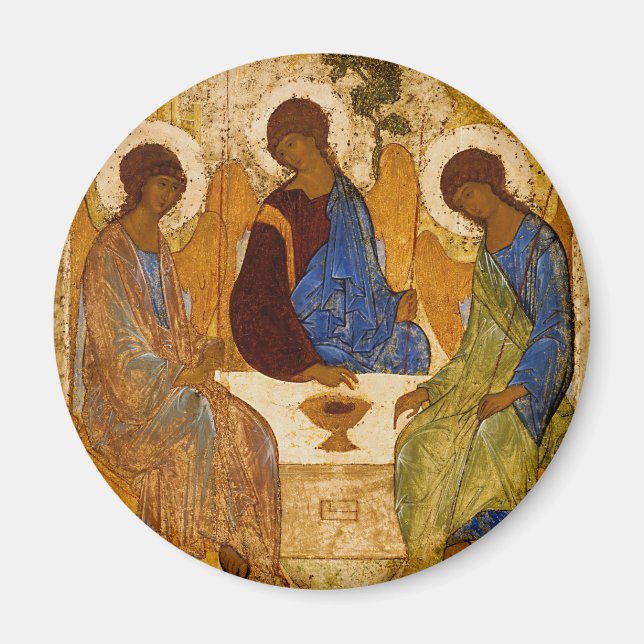 Imán Icono de la Trinidad Santa Rubliov (Frente)