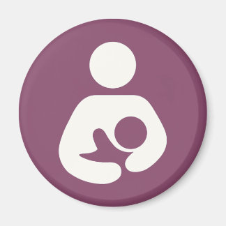 Imán Icono de lactancia materna - Mauve