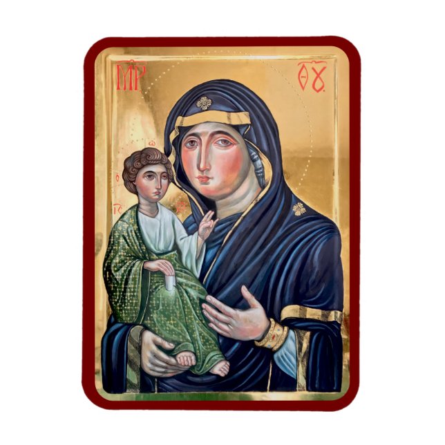 Imán Icono de Maria Advocata Nostra (Vertical)