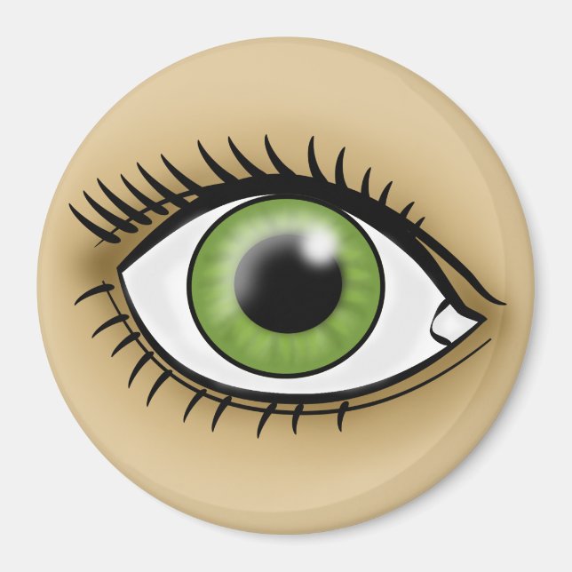 Imán Icono de Ojo Verde (Frente)