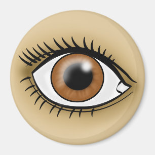 Imán Icono de ojos marrones