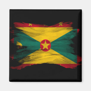 Imán Icono de pincel de bandera de Granada, bandera nac