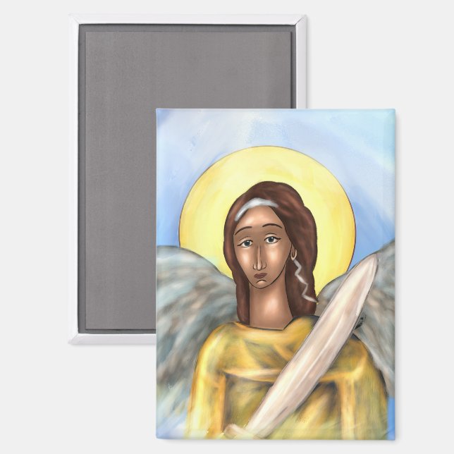 Imán Icono de San Miguel (Anverso/Reverso)