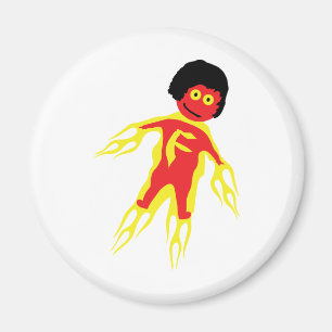 Imán icono del hombre del fuego
