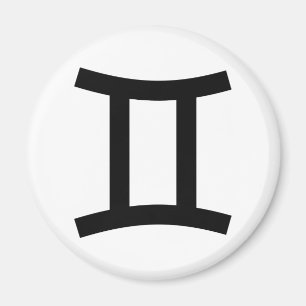 Imán Icono del Rótulo Gemini Zodiac