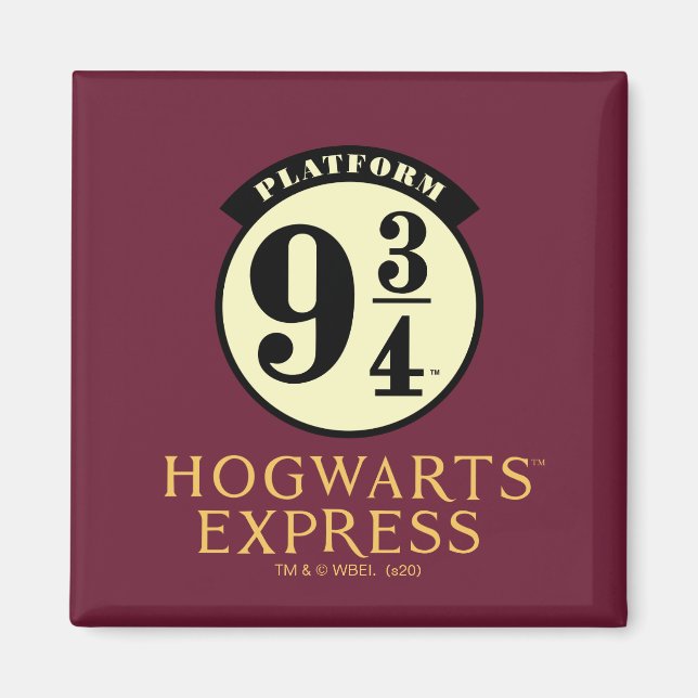 Imán Icono EXPRESS de la plataforma 9 3/4 HOGWARTS™ (Frente)