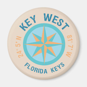 Imán Icono náutico clave del oeste de Florida Longitud