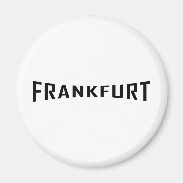 Imán icono negro de Fráncfort (Frente)
