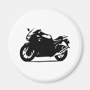 Imán icono negro de la bici de la motocicleta