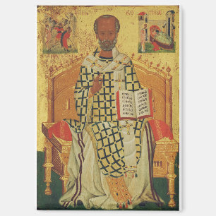 Imán Icono ortodoxo bizantino de San Nicolás de Mira