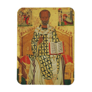 Imán Icono ortodoxo bizantino de San Nicolás de Mira