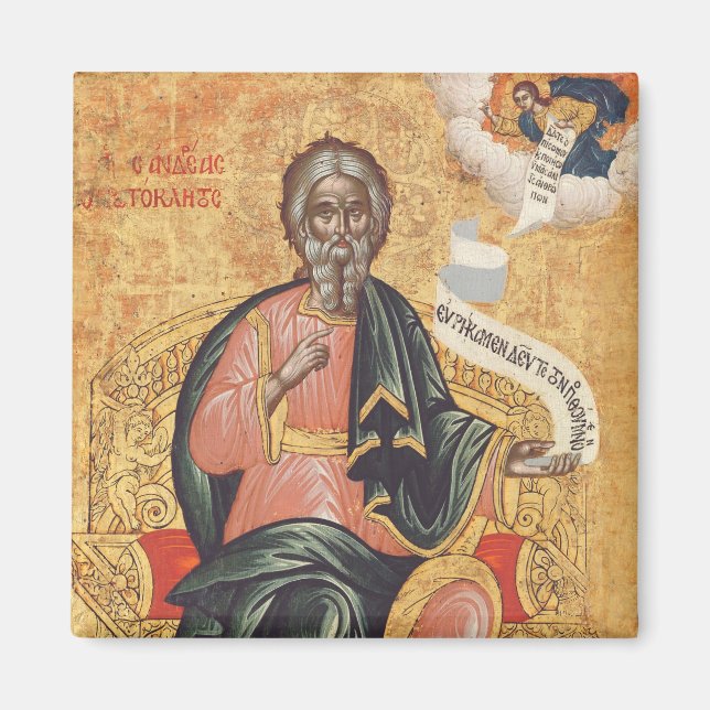 Imán Icono ortodoxo de San Andrés el Apóstol (Frente)
