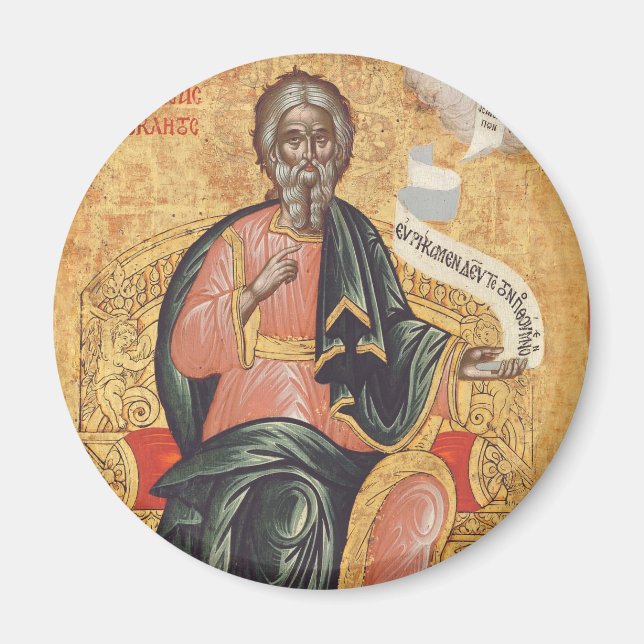 Imán Icono ortodoxo de San Andrés el Apóstol (Frente)