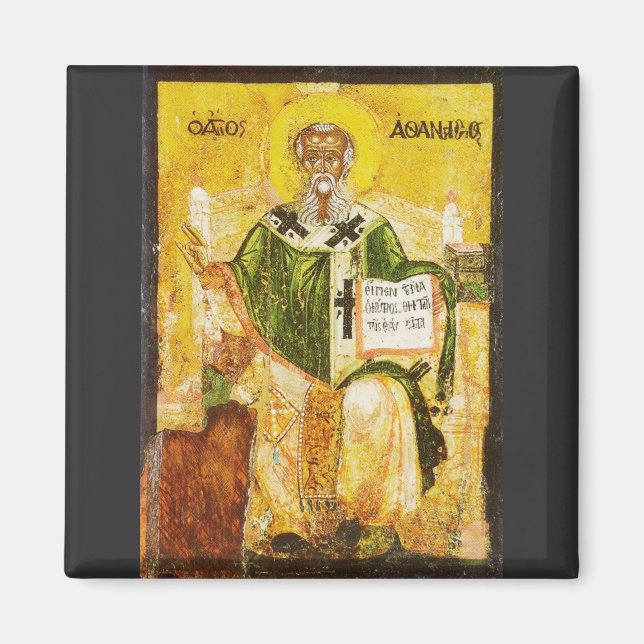 Imán Icono ortodoxo de San Atanasio de Alejandría (Frente)
