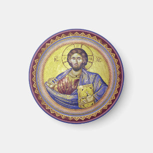 Imán Icono ortodoxo del Pantocrador de Cristo
