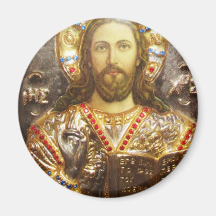 Imán Icono pintado por Jesucristo
