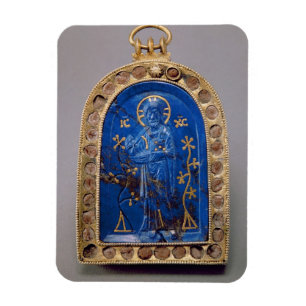 Imán Icono portátil, probablemente medieval (lapis lazu