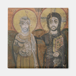 Imán Icono que representa a Abbott Mena con Cristo