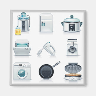 Imán Iconos de electrodomésticos (5)