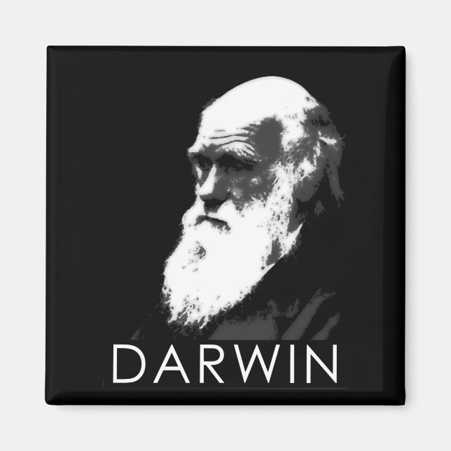 Imán Iconos de la ciencia: Darwin (Frente)