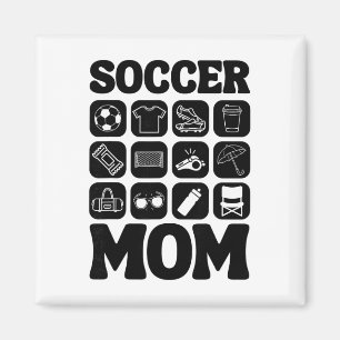 Imán Iconos de mamá de fútbol esencial de fútbol _2 