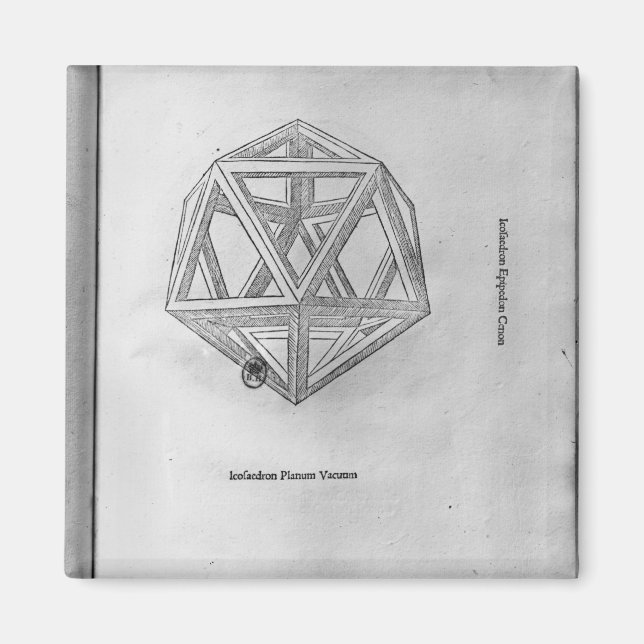 Imán Icosahedron, de 'De Divina Proportione' (Frente)