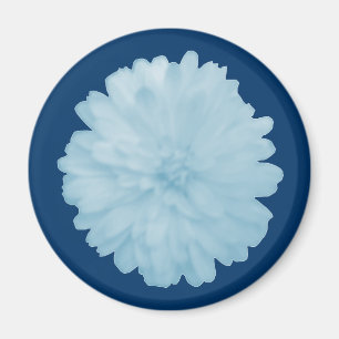 Imán Icy Blue Marigold Magnet