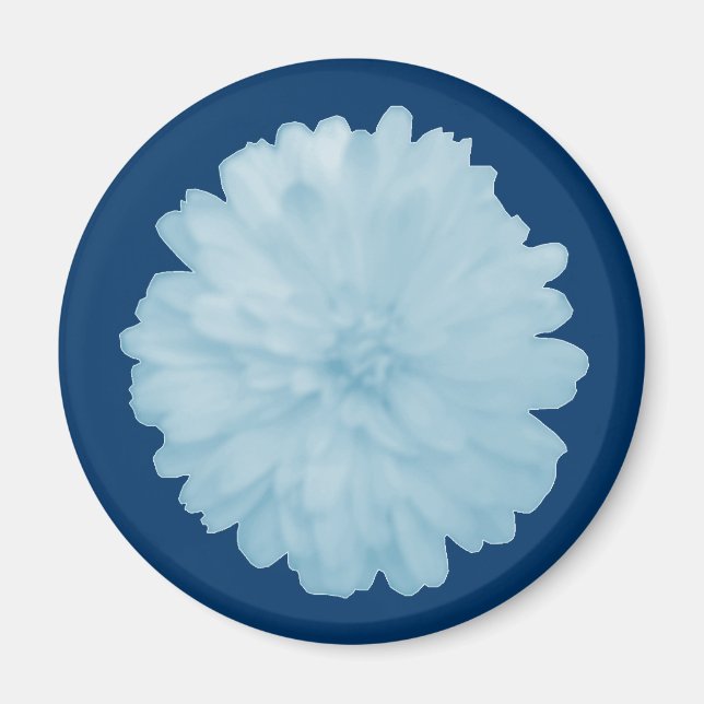Imán Icy Blue Marigold Magnet (Frente)
