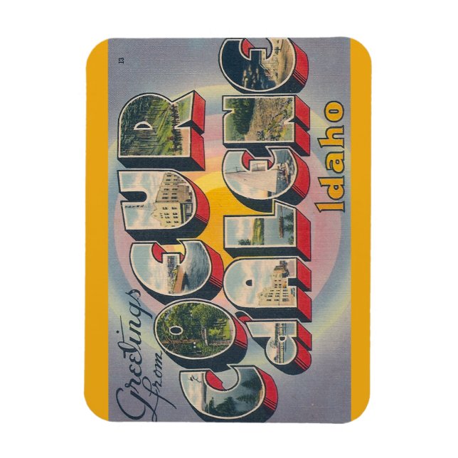 Imán Idaho, Coeur dalene Magnet (Vertical)