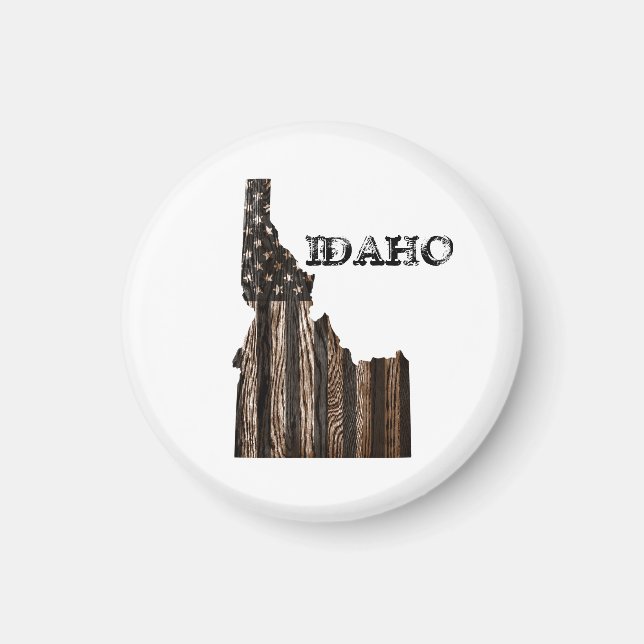 IMÁN IDAHO PATRIOT BURNT WOOD BLK (Frente)