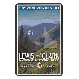 Imán Idaho. Trail Lewis y Clark