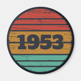 Imán Idea de regalo de cumpleaños vintage personalizada