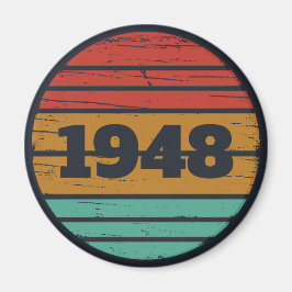 Imán Idea de regalo de cumpleaños vintage personalizada