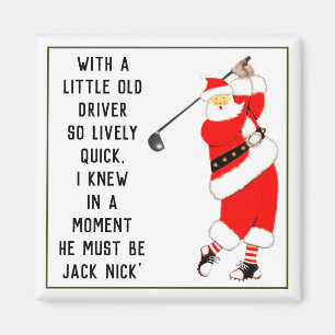 Imán Idea de regalo de Navidad de golf