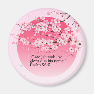 Imán Idea de regalo JW 2025 Año de texto Magnet Psalm 9